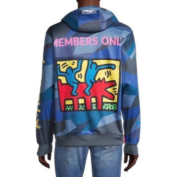 🎉HP🎉 MEMBERS ONLY + K HARANG- M Sz L - NWT "Basquiat" (Front & Back) Hoodie - Picture 14 of 16